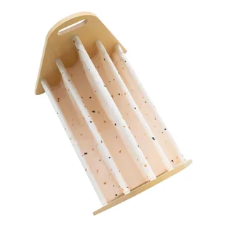Bücherregal doppelseitig från 3 Sprouts i Beige, Vit, 45 × 35 mm – produktbild 1 av 3