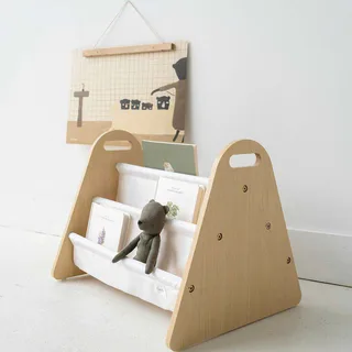Bücherregal doppelseitig van 3 Sprouts in Wit, Beige, 45 × 35 mm – productfoto 3 van 3