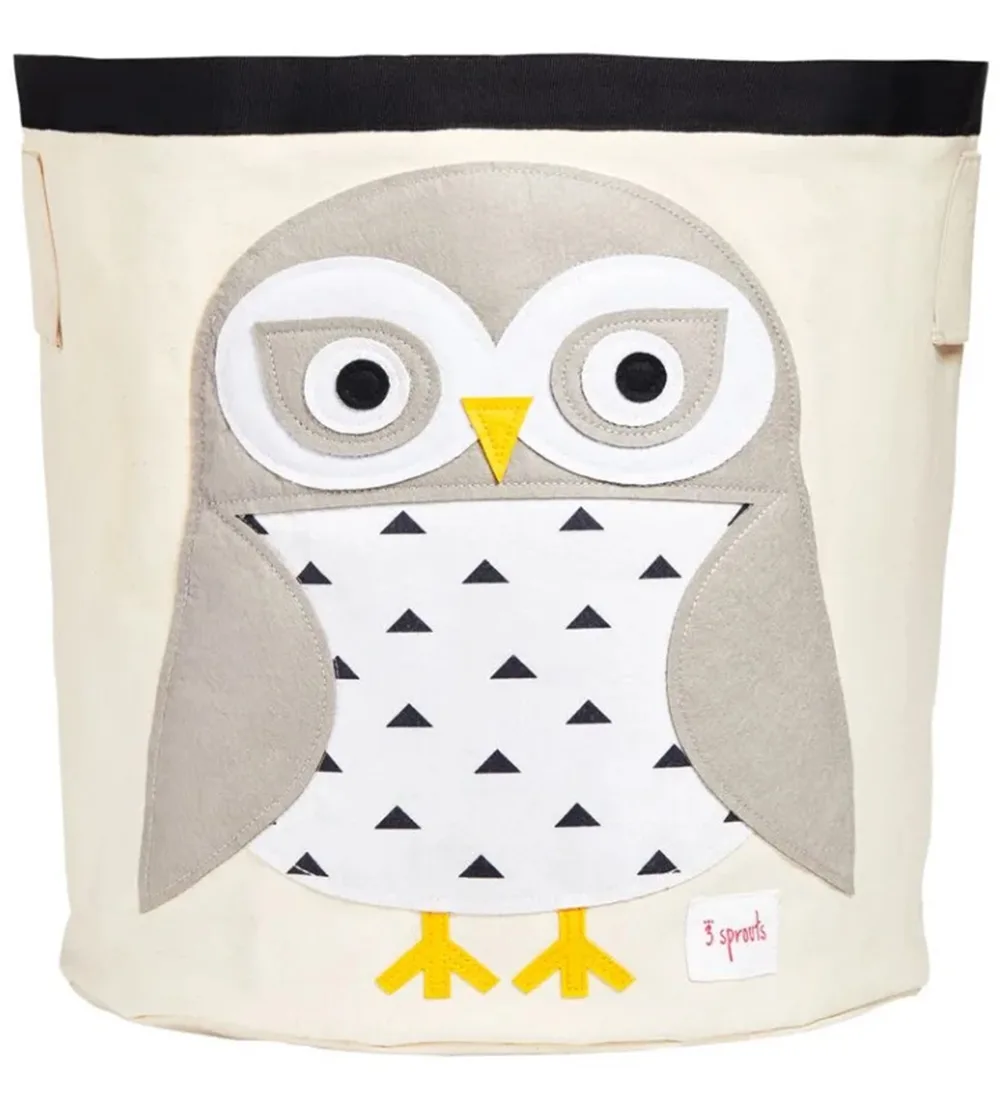 Opbergmand - 44,5x43 cm - Sneeuwuil van 3 Sprouts – productfoto