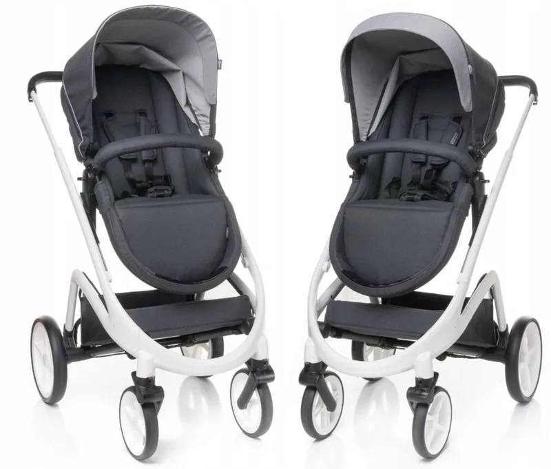 Cosmo 2-in-1 kinderwagen - Nieuw model met reiswieg en buggy van 4Baby in Grijs – productfoto