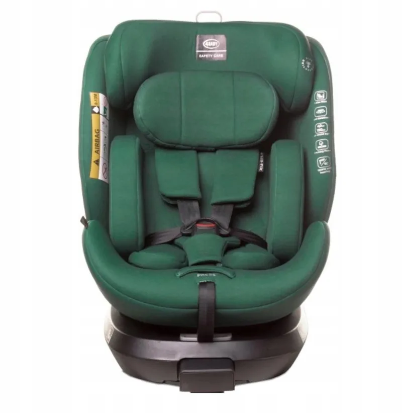 Enzo-Fix Autostoeltje 40-150cm I-Size Draaibaar van 4Baby in Navy Groen – productfoto