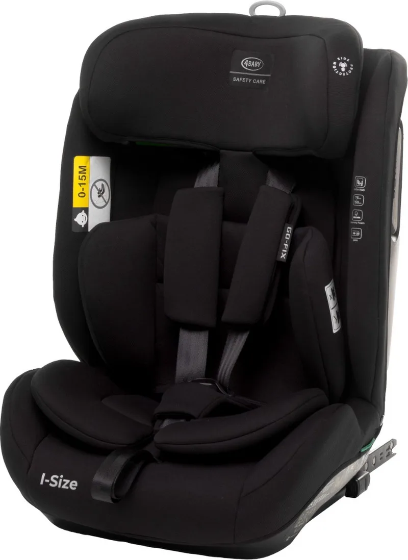 Go-Fix Black 76-150 cm i-Size Autostoel van 4Baby in Zwart – productfoto