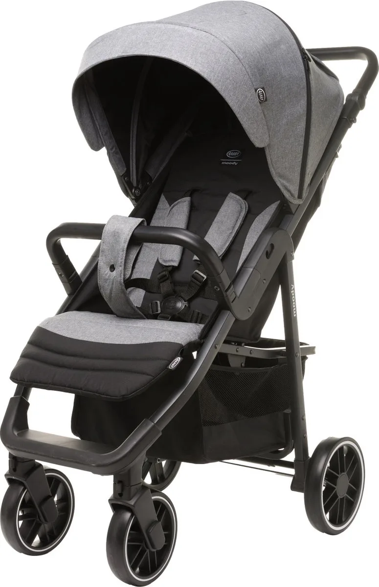 Moody XXII Grey Wandelwagen incl. Beenkap van 4Baby in Grijs – productfoto