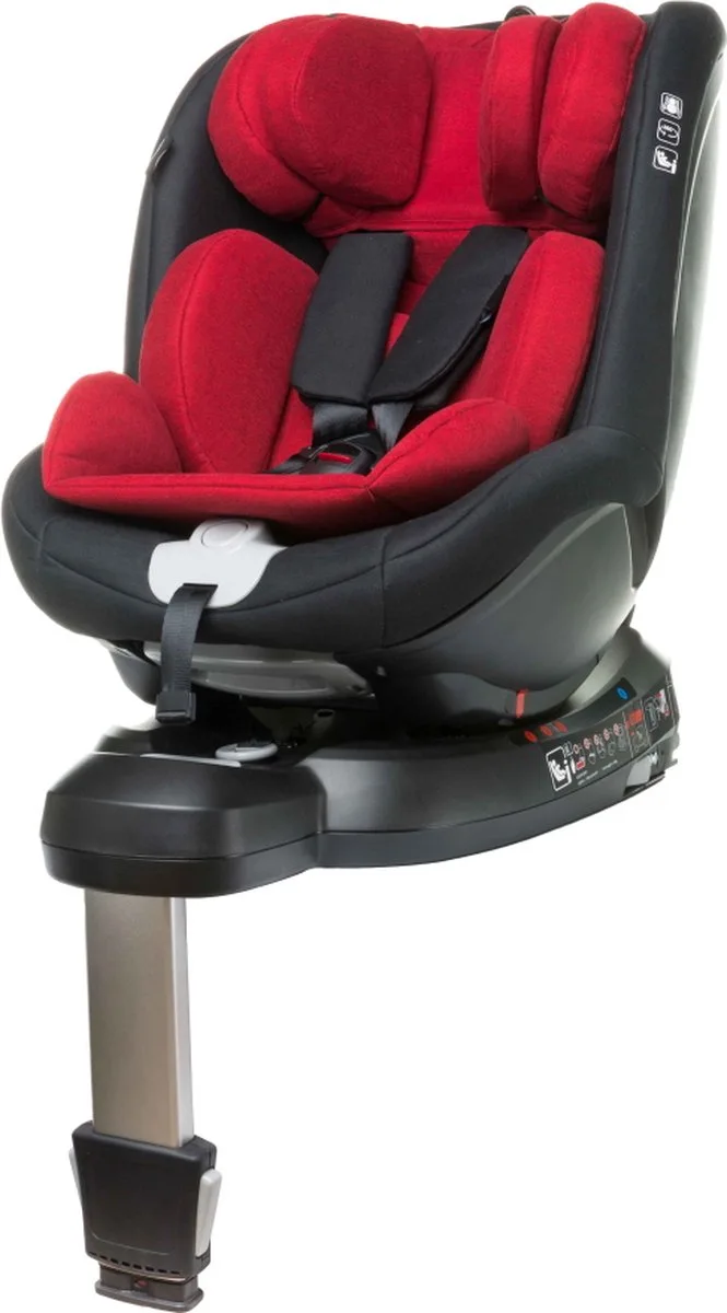 Nano Red 360° i-Size Autostoel 0-18 kg 6896 van 4Baby in Zwart / Rood – productfoto