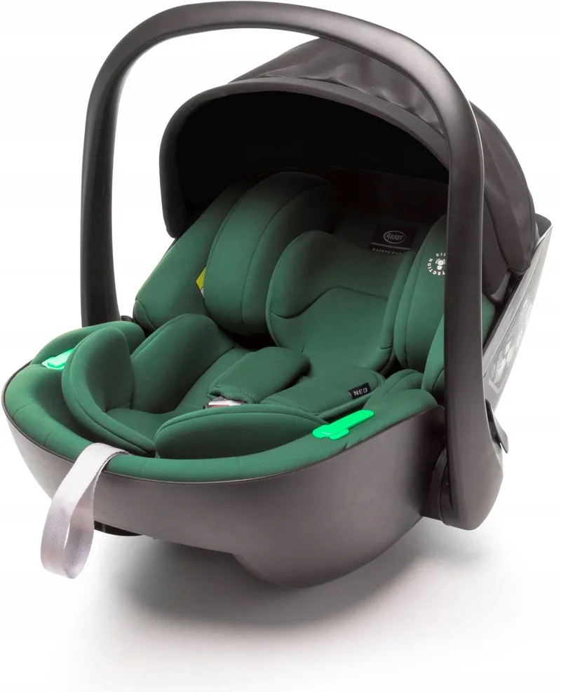 Neo i-Size Autostoeltje 40-87cm, 0-13kg, RWF, inclusief kleine kussens van 4Baby in Dark Green – productfoto