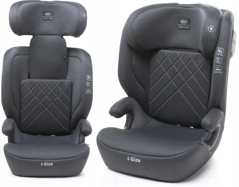 Nero i-Size Autostoeltje 100-150 cm - Verstelbaar en veilig van 4Baby in Grijs – productfoto