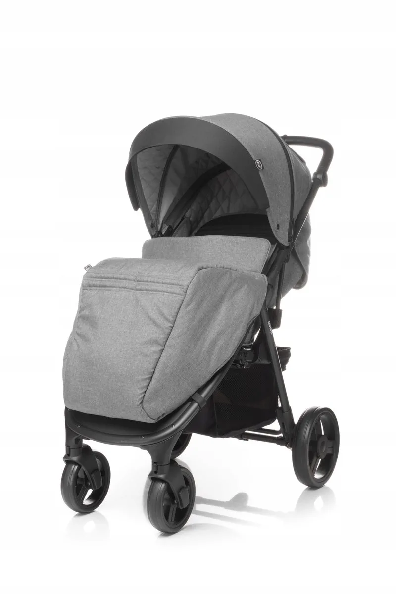 Quick Kinderwagen - Verstelbare Rugleuning, Lichtgewicht van 4Baby in Grijs – productfoto