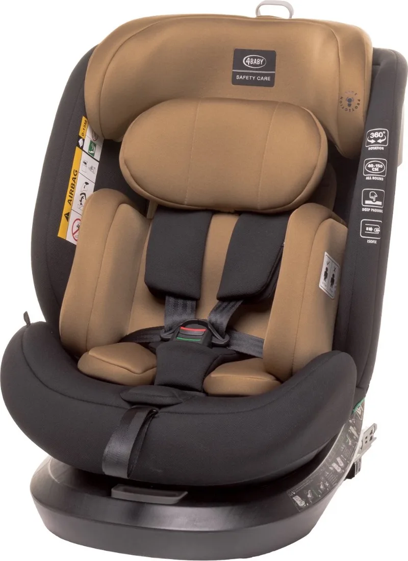 Roto-Fix Mokka 40-150 cm 360° i-Size Autostoel van 4Baby in Donkergroen – productfoto