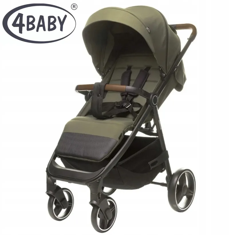 Stinger XXIV Kinderwagen - Lichtgewicht & Opvouwbaar van 4Baby in Khaki – productfoto