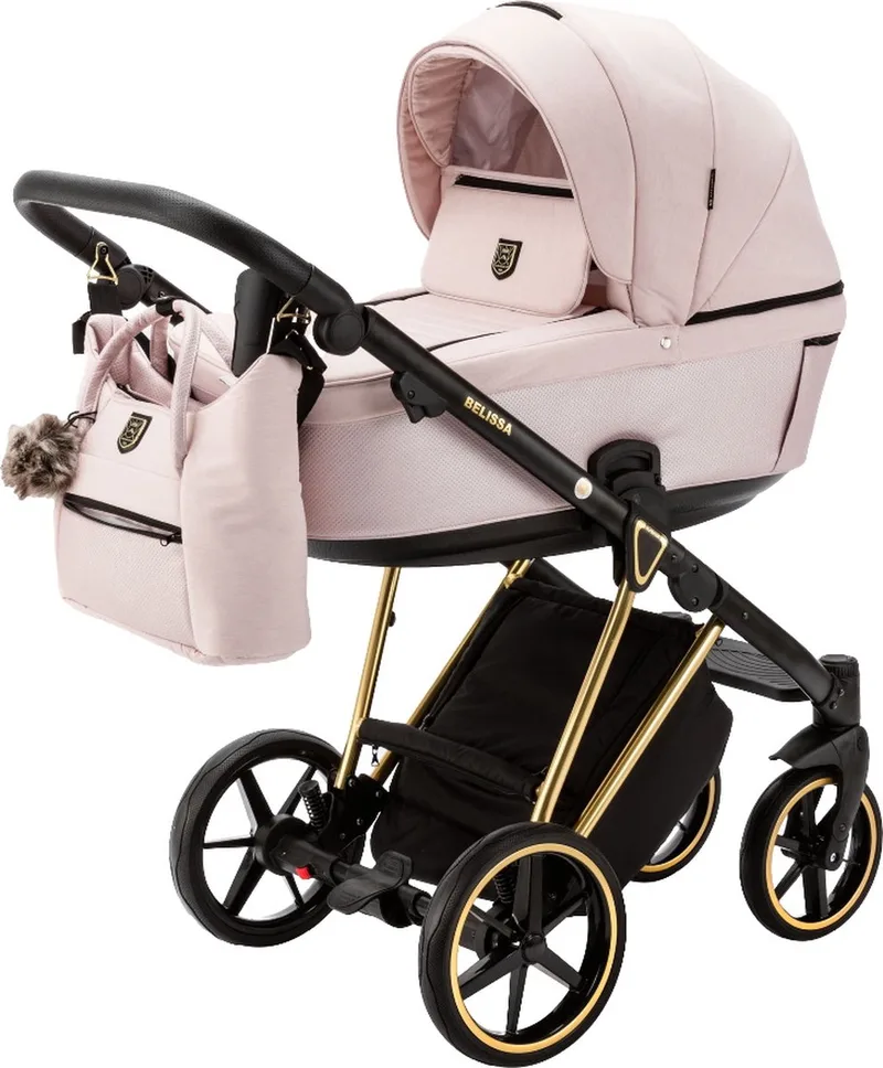 Belissa Special Edition Pink/Gold 2-in-1 Kinderwagen by Adamex in Pink, Gold – product photo
