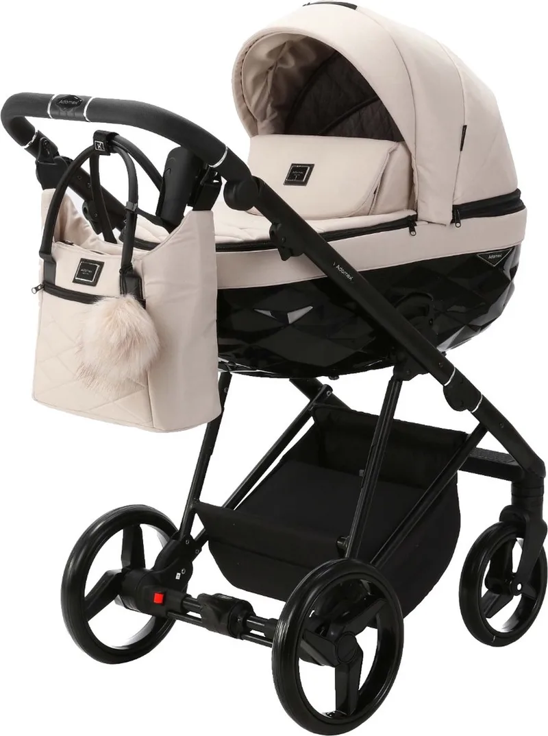 Quantum Std beige/zwart 2-in-1 kinderwagen van Adamex in Beige, Zwart – productfoto