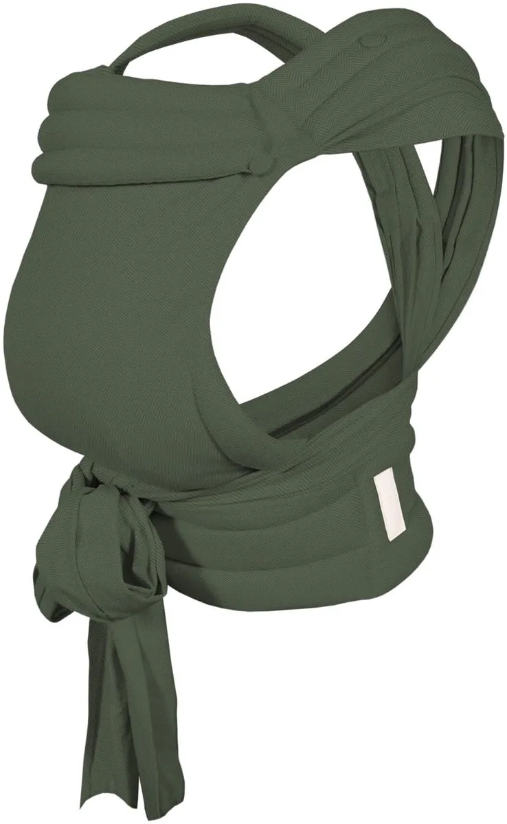 Ergonomische Half Buckle Draagzak - Babydrager - vanaf geboorte tot peuter (3,5-22 kg, 56-98 cm) by Aeromoov in Chevron Moss – product photo