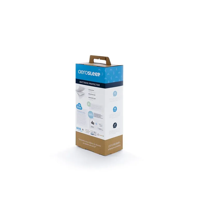 AeroSleep® 3D matrasbeschermer - 200 x 90 cm - voor babybed, ledikant & wieg by Aerosleep in White – product photo 5 of 6