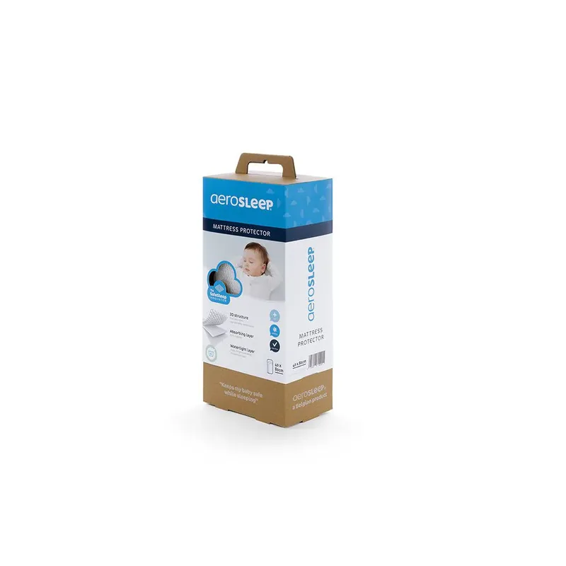 AeroSleep® 3D matrasbeschermer - 200 x 90 cm - voor babybed, ledikant & wieg by Aerosleep in White – product photo 4 of 6