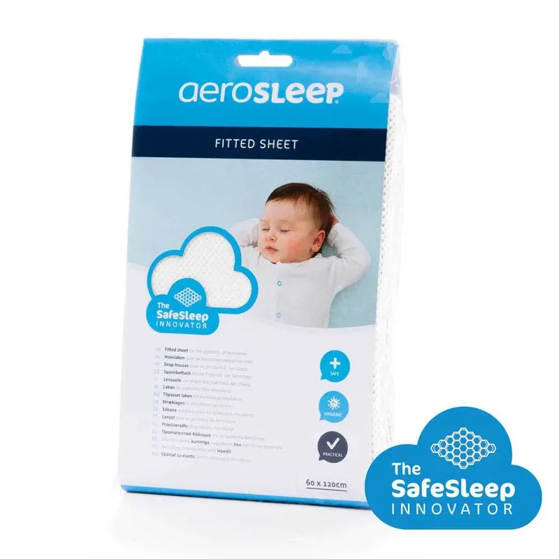 AeroSleep® 3D matrasbeschermer - 73 x 30 cm - voor babybed, ledikant & wieg by Aerosleep in White – product photo 3 of 3