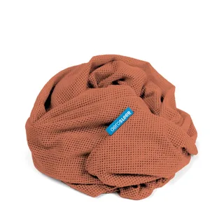 hoeslaken - voor babybed, ledikant & wieg - 120 x 60 cm - Redwood van Aerosleep in Rood – 120 × 60 cm – productfoto 2 van 4