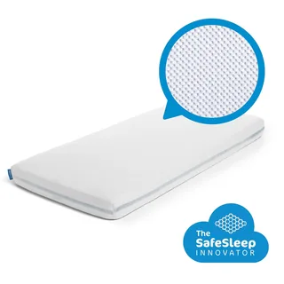hoeslaken - voor babybed, ledikant & wieg - 120 x 60 cm - White by Aerosleep in Wit – 120 × 60 cm – product photo 2 of 4