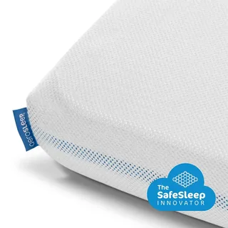 hoeslaken - voor babybed, ledikant & wieg - 200 x 90 cm - White från Aerosleep i Wit – 200 × 90 cm – produktbild 3 av 4