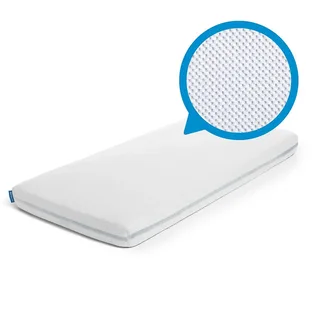 hoeslaken - voor babybed, ledikant & wieg - 200 x 90 cm - White från Aerosleep i Wit – 200 × 90 cm – produktbild 2 av 4