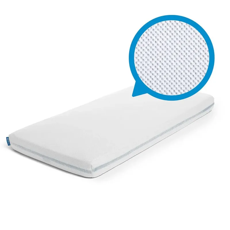 hoeslaken - voor babybed, ledikant & wieg - 200 x 90 cm - White från Aerosleep i Wit – 200 × 90 cm – produktbild 2 av 4
