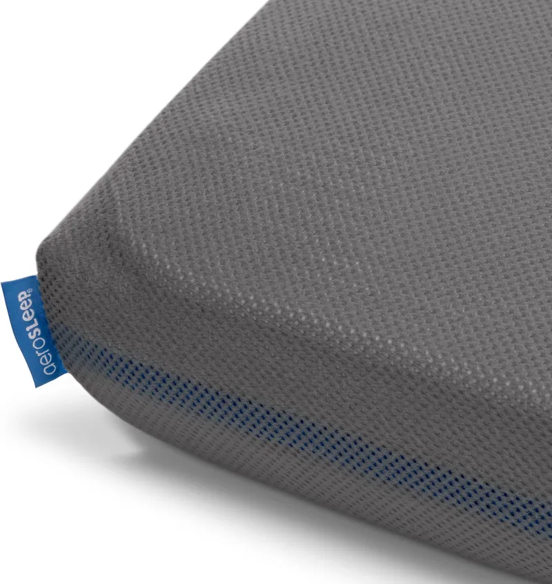 hoeslaken - voor babybed, ledikant & wieg - 90 x 40 cm - Dark grey by Aerosleep in Donkergrijs – 90 × 40 cm – product photo