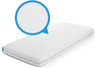 hoeslaken - voor babybed, ledikant & wieg - 90 x 50 cm - White de Aerosleep en Wit – 90 × 50 cm – photo produit 3 sur 4