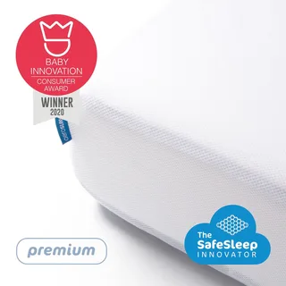hoeslaken voor Premium babymatras - 120 x 60 cm - White by Aerosleep in Wit – 120 × 60 cm – product photo 2 of 4