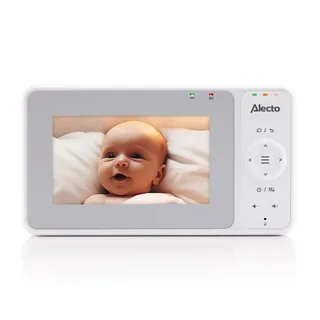 Babyfoon met Camera - DVM2043 - 4.3 inch Scherm - Op afstand bestuurbaar - Uitbreidbaar tot 4 camera's - Nachtlampje - Wit von Alecto in DVM2043 – Wit – Produktfoto 4 von 4