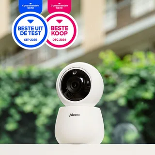 Babyfoon met Camera - DVM2043 - 4.3 inch Scherm - Op afstand bestuurbaar - Uitbreidbaar tot 4 camera's - Nachtlampje - Wit von Alecto in DVM2043 – Wit – Produktfoto 2 von 4