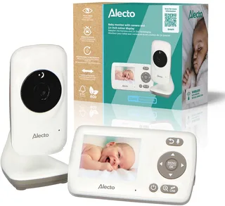 Babyfoon met Camera - DVM71 - Nieuwe versie - Nachtzicht - Energiebesparend en uitbreidbaar - Wit von Alecto in Wit – DVM71 – Produktfoto 1 von 3