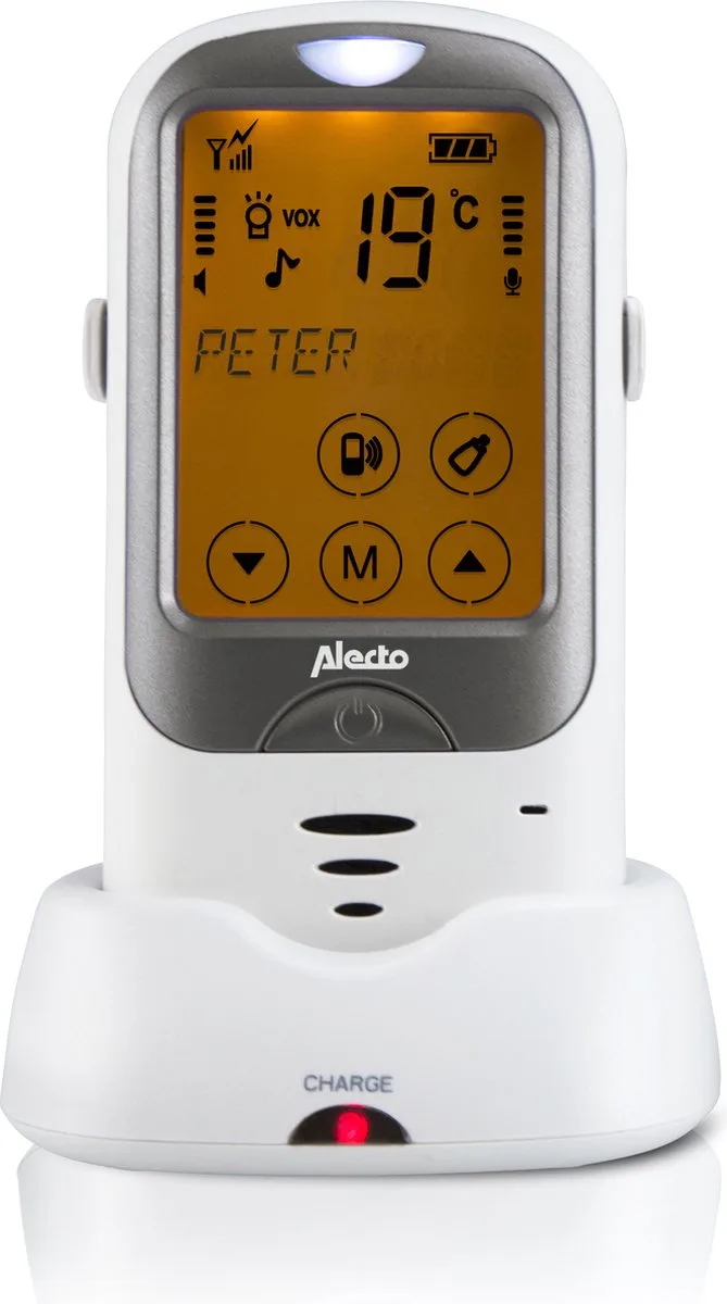 Babyfoonuitbreiding - DBX68BU - Extra babyunit Alecto Babyfoon DBX-68 en DBX68GS de Alecto en Wit – photo produit
