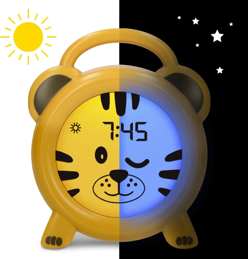 Baby Tiger sleep rhythm alarm clock digital van Alecto in Tijger – productfoto