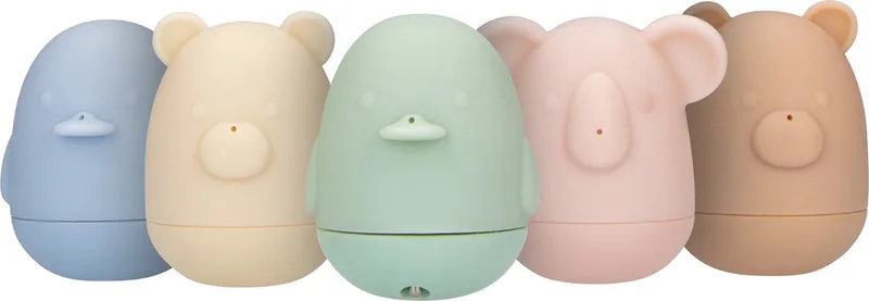 BT5 Badthermometer - Set van vijf kleurrijke badspeeltjes met Thermometer - Badspeelgoed voor baby's en kinderen by Alecto in Multicolour – product photo