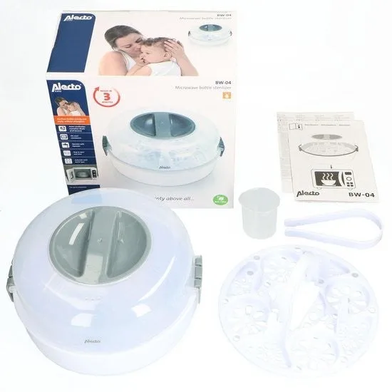 BW-04 - Magnetron en Fles Sterilisator - Wit von Alecto in Wit – BW-04 – Produktfoto 4 von 4
