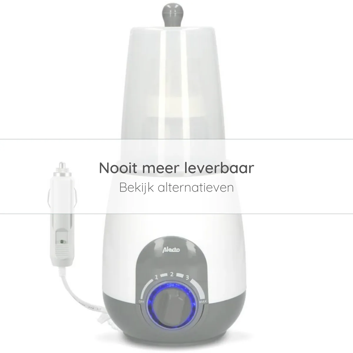 BW-512 CAR+ - Flessenwarmer voor thuis en onderweg, wit de Alecto – photo produit