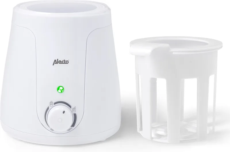 BW-70 - Flessenwarmer geschikt voor ieder flesje en potje - Snel en gemakkelijk in gebruik - Wit fra Alecto i Wit – BW-70 – produktbillede