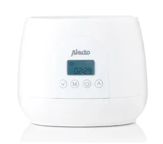 BW700TWIN - Dubbele digitale Flessenwarmer 500W voor opwarmen, steriliseren en ontdooien - Verwarm 2 flesjes tegelijkertijd - Inclusief stoomkap - Wit by Alecto in Wit – BW700TWIN – product photo 4 of 4