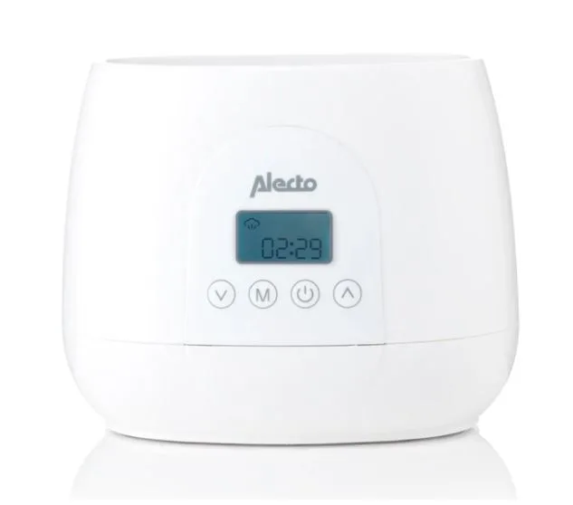 BW700TWIN - Dubbele digitale Flessenwarmer 500W voor opwarmen, steriliseren en ontdooien - Verwarm 2 flesjes tegelijkertijd - Inclusief stoomkap - Wit by Alecto in Wit – BW700TWIN – product photo 4 of 4