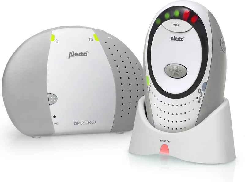 DB-85 Grijs - Full Eco DECT Babyfoon fra Alecto i DBX-85 Grijs – produktbillede