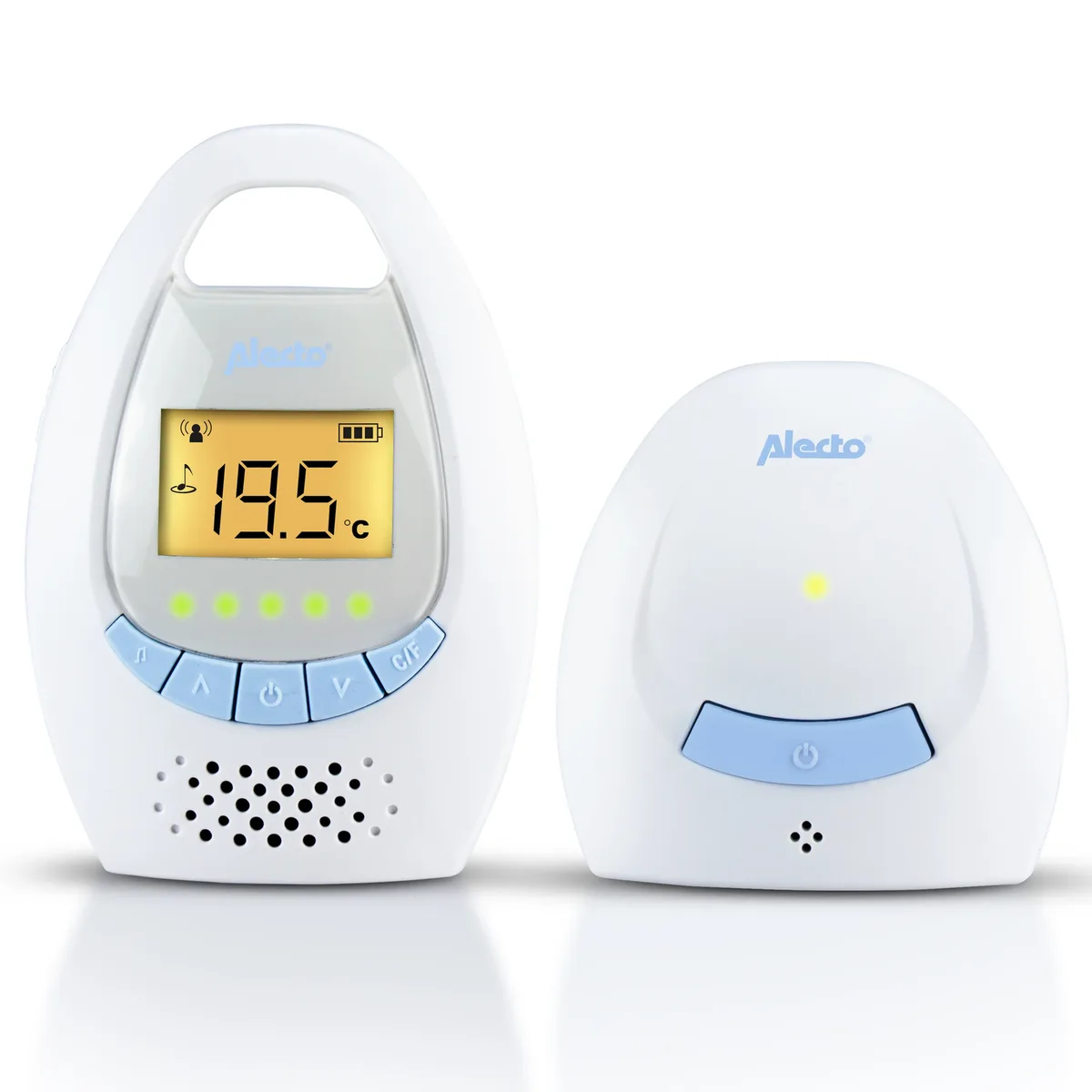 DBX-20 - Digitale babyfoon met display, wit/blauw van Alecto – productfoto