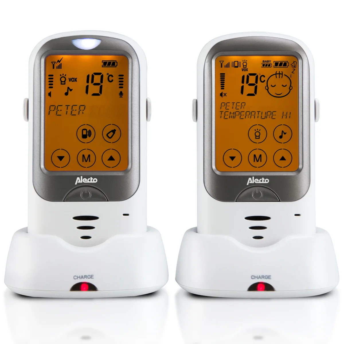 DBX-68 - Outdoor babyfoon met groot bereik, wit/antraciet fra Alecto – produktbillede