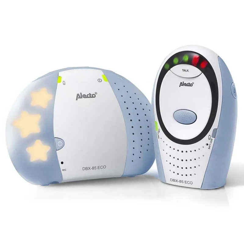 DBX-85 ECO - Full Eco DECT Babyfoon - Wit/Blauw von Alecto in DBX-85 Blauw – Produktfoto 2 von 5
