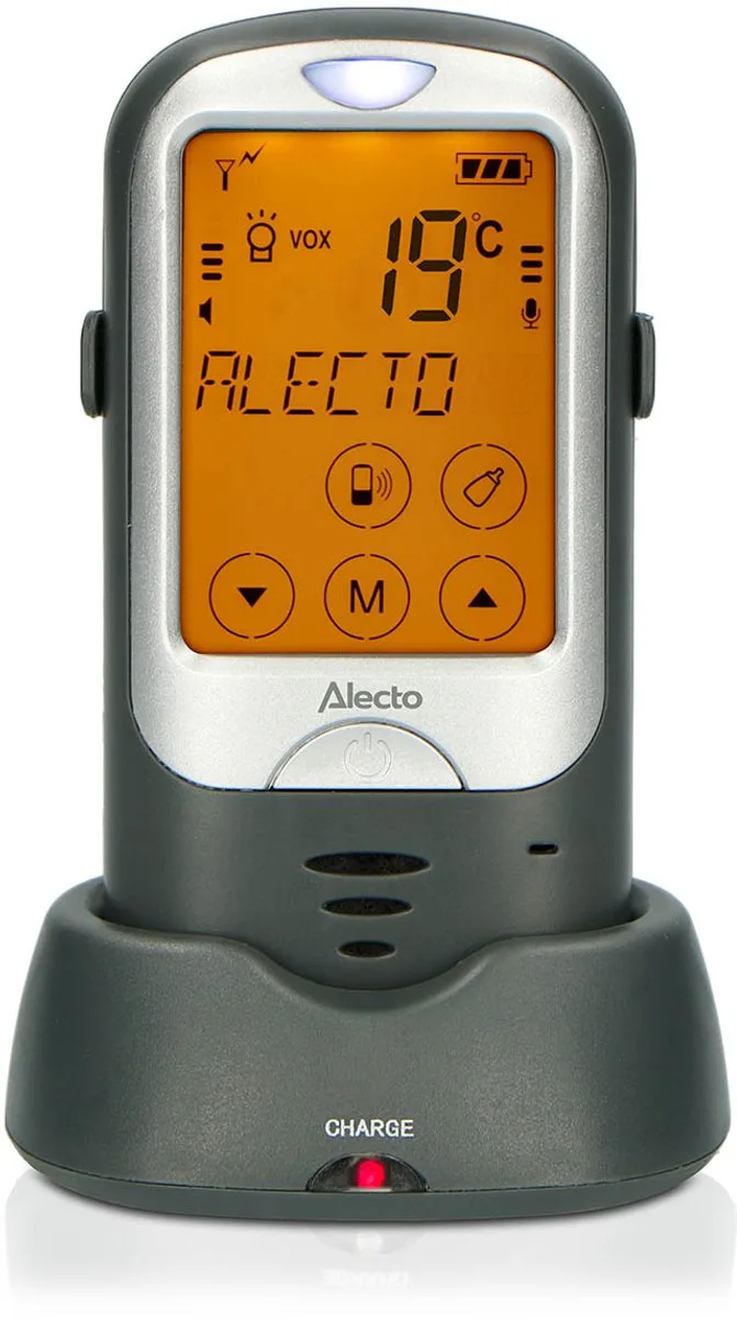 DBX68GSBU - Extra babyunit voor de DBX68GS audio babyfoon met groot bereik - Grijs by Alecto in Antraciet – product photo