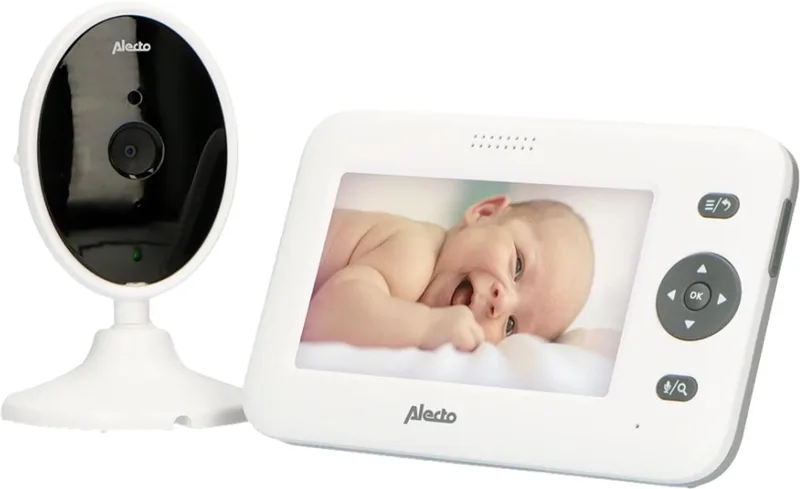 DVM-140 - Babyfoon met camera - Temperatuurweergave - Wit fra Alecto i Wit-Antraciet – produktbillede