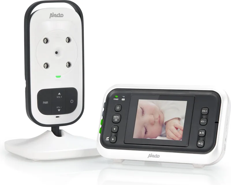 DVM-75 - Babyfoon met camera - Temperatuurweergave - Wit fra Alecto i Antraciet-Wit – produktbillede