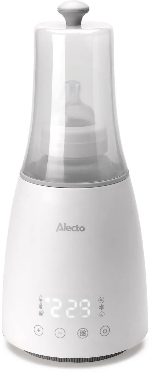 Flessenwarmer - Opwarmen, ontdooien en steriliseren - Geschikt voor alle gangbare flessen - 500W - BW900 - Wit by Alecto in Wit – BW900 – product photo