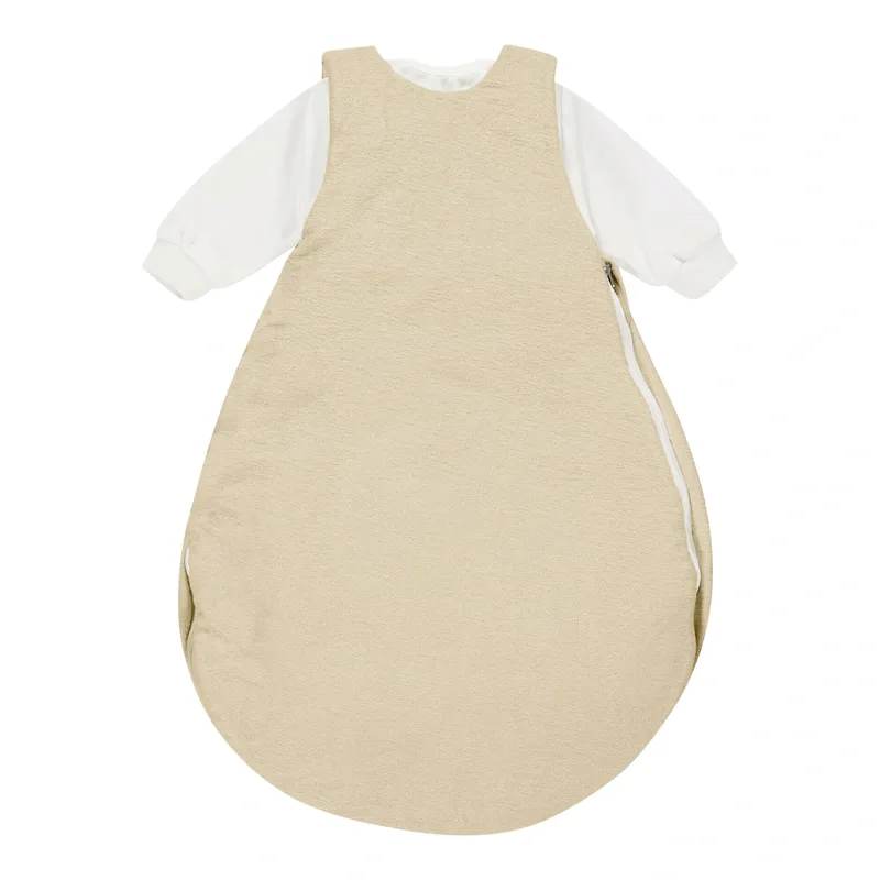 Baby-Mäxchen 2-tlg. Ganzjahresschlafsack Frottier mit Belüftungssystem 2.5 TOG by Alvi in Beige – product photo