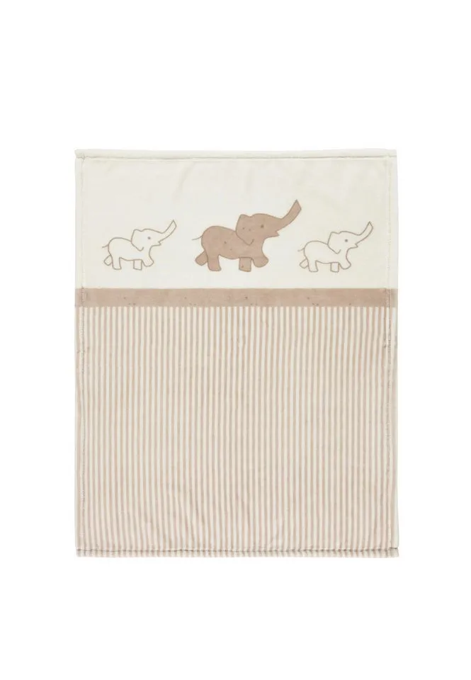 Babydecke Microfaserdecke, Alvi® fra Alvi i Beige, Brun – produktbillede