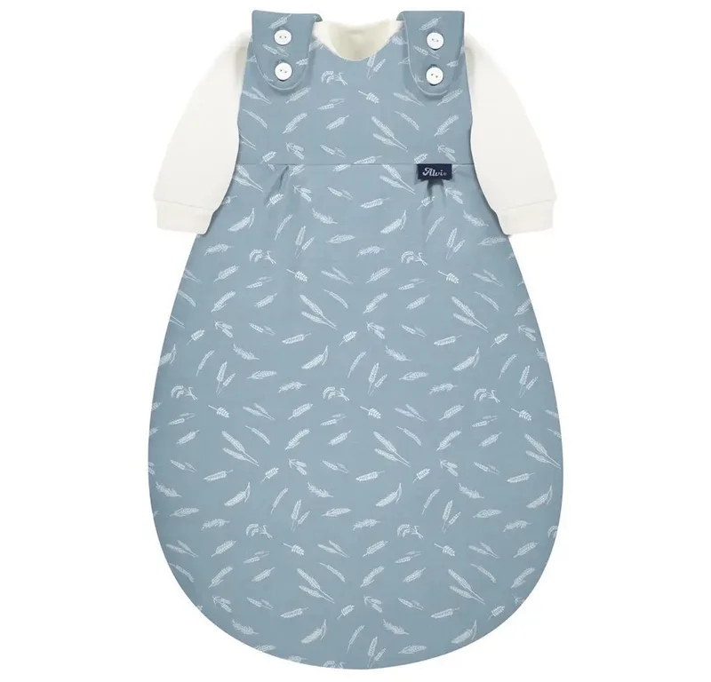 Babyschlafsack ALVI Baby-Mäxchen 3tlg. Flachgewebe Earth blau, Gr. 80/86 de Alvi – photo produit
