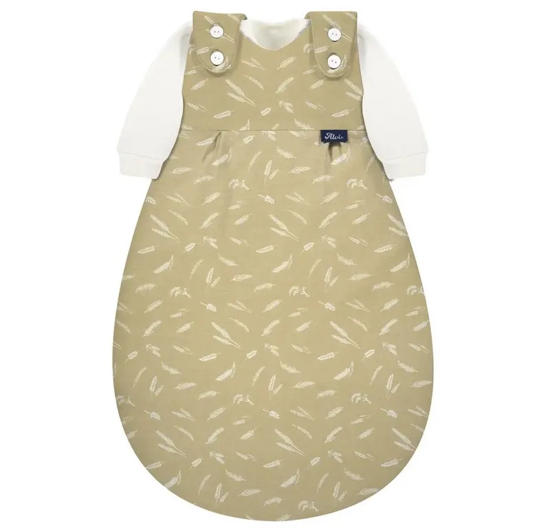 Babyschlafsack ALVI Baby-Mäxchen 3tlg. Flachgewebe Earth nature, Gr. 68/74 fra Alvi – produktbillede